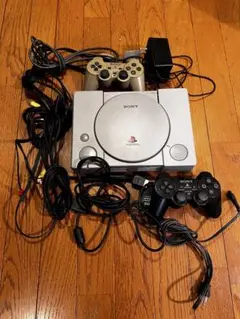 SONY PlayStation 本体 コントローラー2個付き