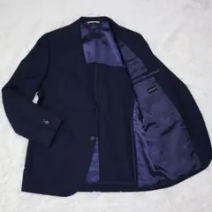 THE SUIT COMPANY テーラードジャケット 紺 ストライプ L