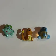 ポケモン ミニフィギュア 3体セット フシギダネ ヒトカゲ ゼニガメ
