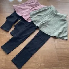 美品devirockデビロック130スカート付きパンツ2本セット