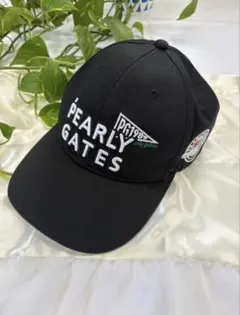 PEARLY GATES ロゴ刺繍 キャップ 黒 Fのサムネイル