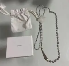 CHIEKO+ Big ball necklace シルバー 未使用 - メルカリ