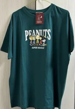新品未使用　PEANUTS スヌーピー Tシャツ ダークグリーン　かわいい