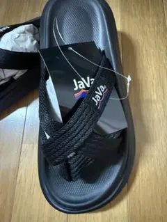 Java ブラックビーチサンダル クロスストラップ