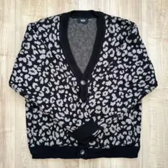 AZUL レオパード柄 ニットカーディガン