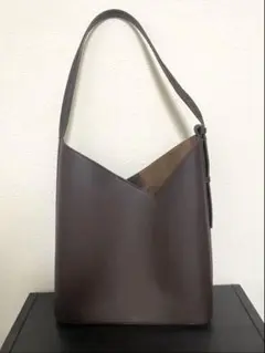 ZARA ダークブラウン トートバッグのサムネイル