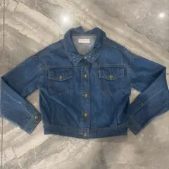 美品メゾピアノGジャンデニムジャケット　春アウター140