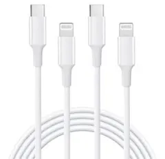 USB-C Lightningケーブル ホワイト 2本セット