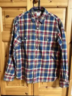 BACK NUMBER チェック柄 ネルシャツ Mサイズ