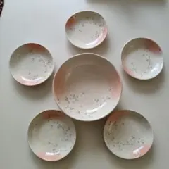 桜模様の皿　6枚セット　新品未使用