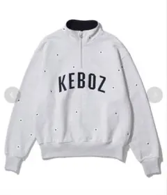 keboz Flower&Arch Logo HALFZIP SWEAT GRY
