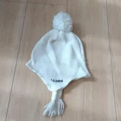 bebe★白のニットキャップ★べべ F