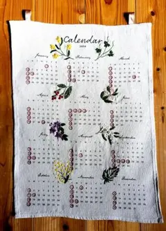 新春お値下げ❗2026ファブリックカレンダー刺繍ハンドメイド③