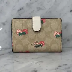 coach ウィン スモール ウォレット・ストロベリー いちご 財布