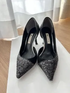 【値下げ】DIANA（ダイアナ）のグリッター×ヌバック切替パンプス