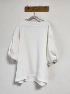 ユナイテッドアローズ　半袖ニット　サマーニット　ホワイト　パフスリーブ 美品】ユナイテッドアローズ パフスリーブ サマーニット ホワイト 白