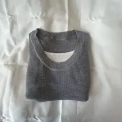 shein ニットトップス　Uネック