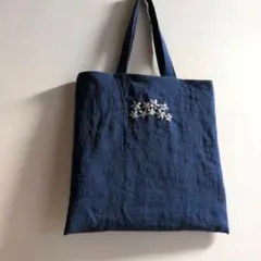 最終値下げ oru 裂織 バッグ リネン サブバッグ ビーズ刺繍 - メルカリ