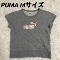 PUMA プーマ 半袖スウェット Tシャツ グレー レディース Mのサムネイル