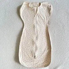 ベビー　スワドル　クリーム色 ハート模様　約2〜5ヶ月用　ToYou