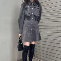 ミニワンピース 長袖