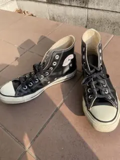 CONVERSE ALL STAR レザー　ハイカット ブラックのサムネイル