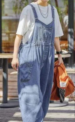 ニコアンド　Misayoラクテロサロペット　Lサイズ