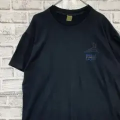 USA製90sヴィンテージTシャツ！シングルステッチ　ブラック半袖古着724