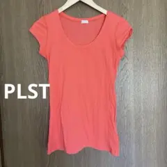 サーモンピンク ノースリーブ Tシャツ