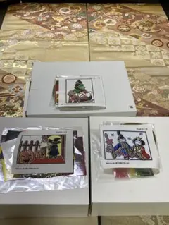 千趣会ステンドグラスキット　クリスマス　ひな祭り　ハロウィン