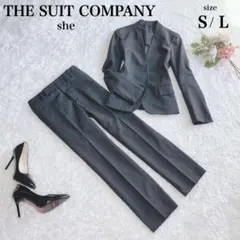 極美品✨スーツカンパニー ノーカラー パンツスーツ セットアップ 近年モデル