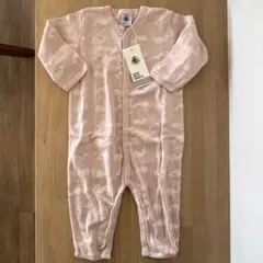 【新品未使用】プチバトー 長袖ロンパース クジラ柄 ピンク