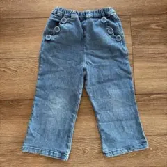petit main デニムパンツ 100 女の子 プティマイン