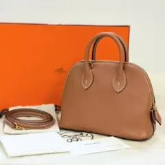 新品未使用】エルメス ボリード 1923 ミニ ゴールド ブラウン B刻印 