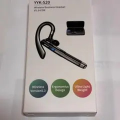 ワイヤレスイヤホン YYK-520 片耳 左右耳兼用 ヘッドセット マイク付き