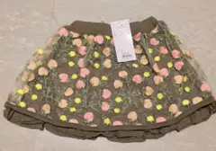 hakka kids 花柄刺繍スカート 100サイズのサムネイル