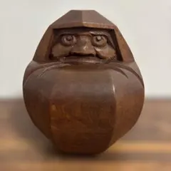 一刀彫　だるま ダルマ 達磨 木彫り 伝統工芸 置物 インテリア レトロ 2025年最新】Yahoo!オークション -達磨 木彫(工芸品)の中古品