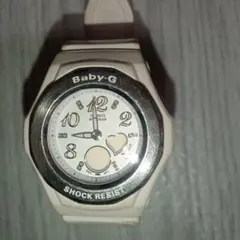 CASIO Baby-G 시계 화이트 아나데지 BGA-100