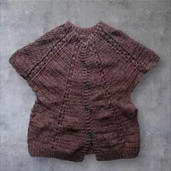 Vintage ニットベスト 半袖ニット レディース トップス 古着