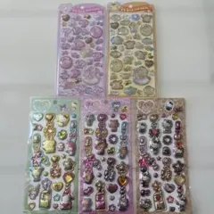 サンリオ 5点セット うるちゅるポップシール ぷくキラチャームステッカー