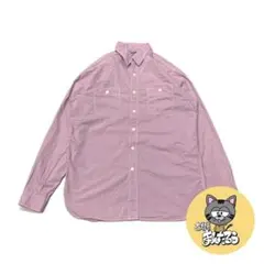 90s 古着 ポロラルフローレン 長袖シャツ 紫 パステル M