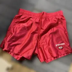 VICTAS 赤 ゲームパンツ SSサイズ