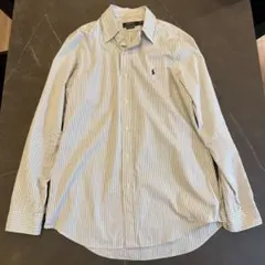 美品 ラルフローレン BDストライプシャツ M ポニー刺繍 定価2.5万