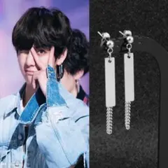 プレート ピアス 防弾少年団 BTS 両耳 メンズ レディース mp0047kr