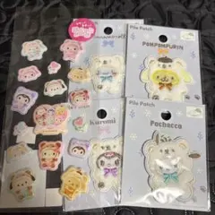 サンリオ　ぷくっとシール　ラテクマベビー　ワッペン　4種