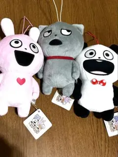 にしむらゆうじ作品 ぬいぐるみ スタジオUG マスコット ストラップ 3個セット