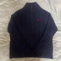 ラルフローレン　ハーフジップニット