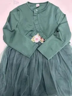 フリル刺繍 ワンピース　セットアップ