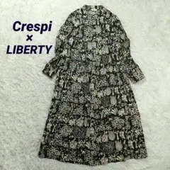 近年美品✨クレスピ　リバティプリント　Yoshie　ロングワンピース　38