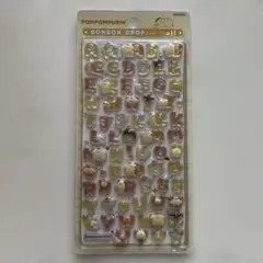 【国内正規品】ボンボンドロップシール　もじ　ぽむぽむぷりん　サンリオ　moji